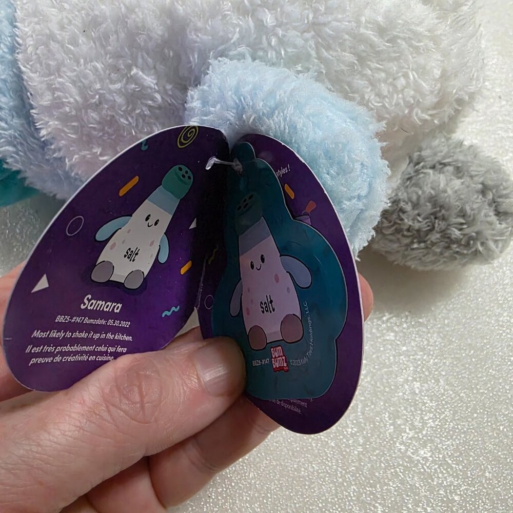 BumBumz by Russ Samara Salt Shaker Bean Bag Plush KitchenBumz Kellytoy Jazwares - Picture 5 of 6